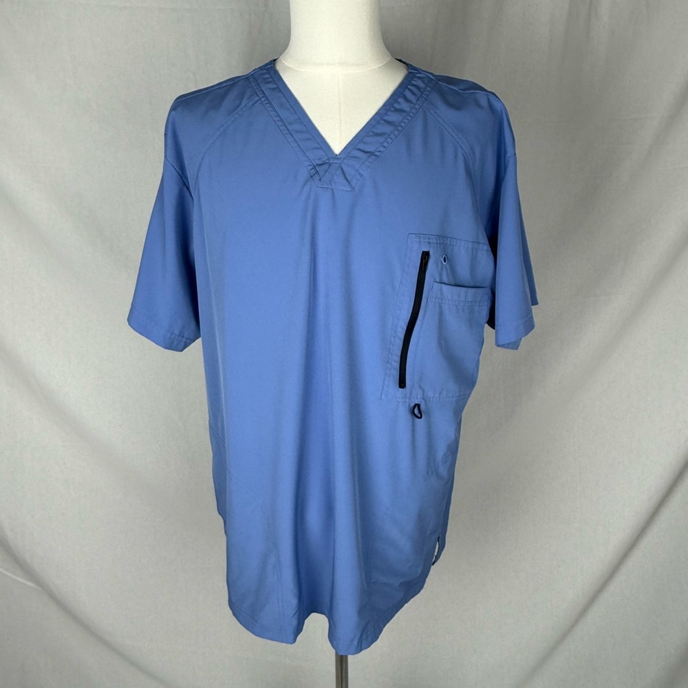 BARCO ONE Scrub Set Light Blue Men’s Large Stretch Performance Top & Pants